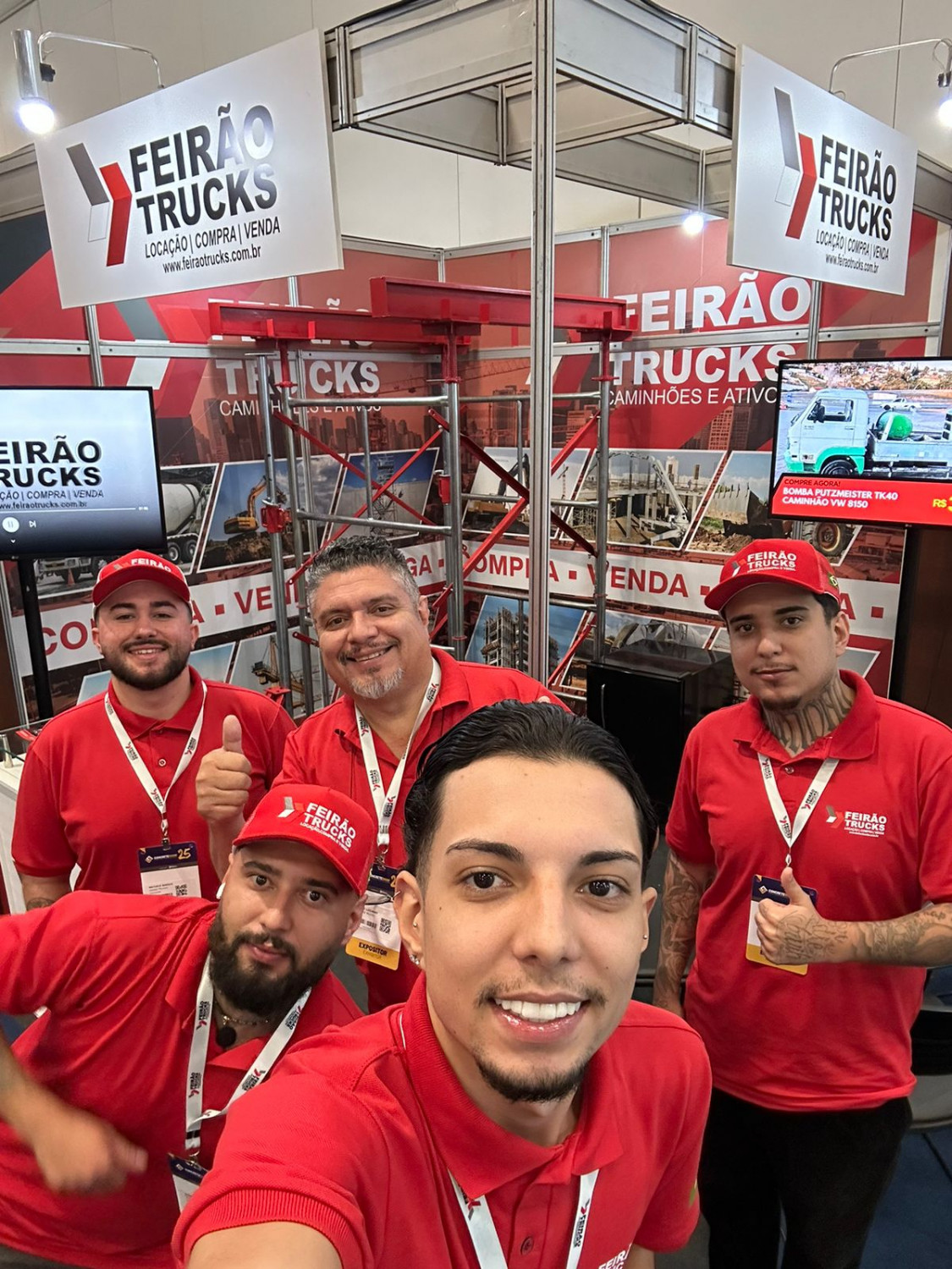 Equipe da Feirão Trucks durante a ConcreteShow 2025