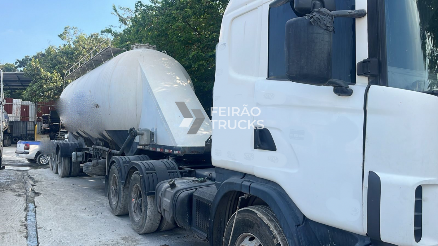 Conjunto Scania P360 ano 2001 6x2 Carreta Semirreboque Silo Randon